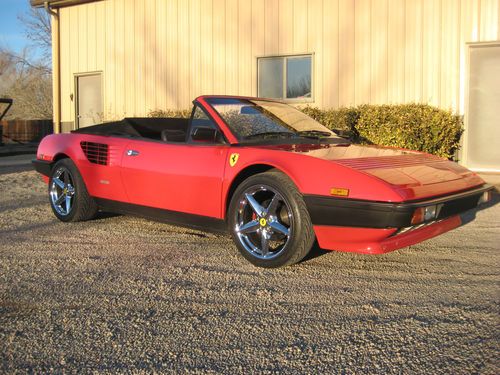 1985 ferrari mondial quattrovalvole convertible 2-door 3.0l