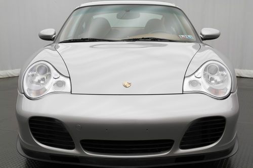 2002 Porsche 911 Turbo Coupe 2-Door Arctic Silver 6-Speed Manual, image 2