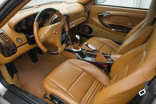 2002 Porsche 911 Turbo Coupe 2-Door Arctic Silver 6-Speed Manual, image 9