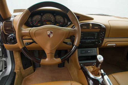 2002 Porsche 911 Turbo Coupe 2-Door Arctic Silver 6-Speed Manual, image 10