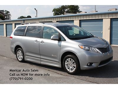 2011 toyota sienna xle braun ability handicap rampvan dvd tv rearview cam nav