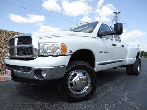 5.9l ho cummins-4x4-drw-slt-tx trk-b&amp;w hitch-elec brake-3500hd-cd-pwr seat-nice