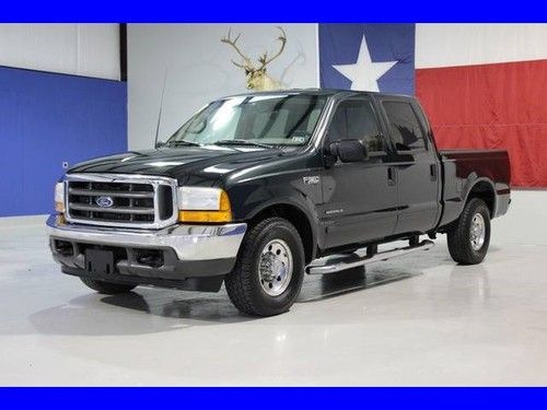 2001 f250 7.3l diesel 1-owner crewcab  shortbed 2wd carfax  texas