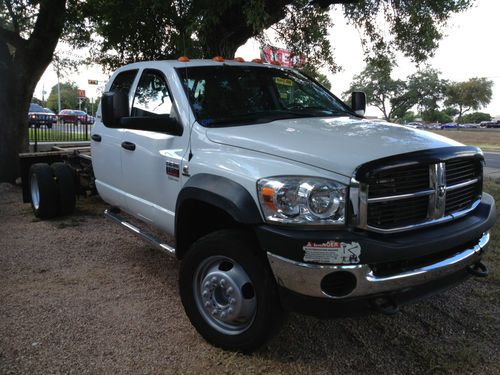 2009 dodge ram 5500 heavy duty 4x4 cummins diesel quad cab slt  drw low reserve!