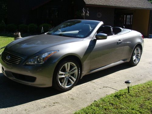 2009 infiniti g37 convertible - leather - bose - hardtop - not 370 z -sports car