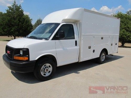 08 gmc savana 3500 13ft cutaway  utility tx-one-owner clean free shipping