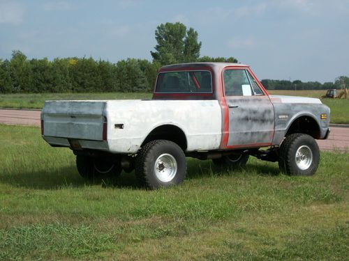 1972 chevy half ton short box 4x4 project truck