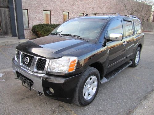 We finance! 2004 nissan armada le 4x4 navigation dvd black on black!!