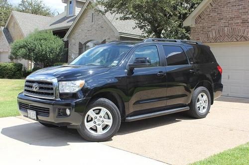 2010 toyota sequoia excellent condition one owner black on tan leather