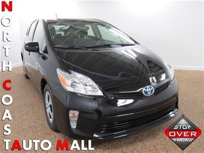 2012(12)prius hybrid hatchback black/gray fact w-ty only 13k keyless start save!
