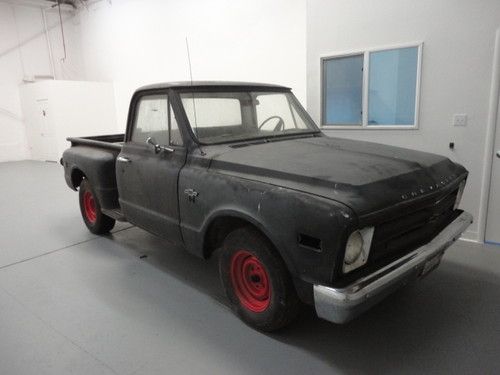 1968 chevrolet c10 short bed project no reserve chevy truck pick up 2wd