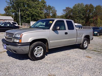 No reserve 2004 chevrolet silverado club cab 4x4 clean autocheck runs great