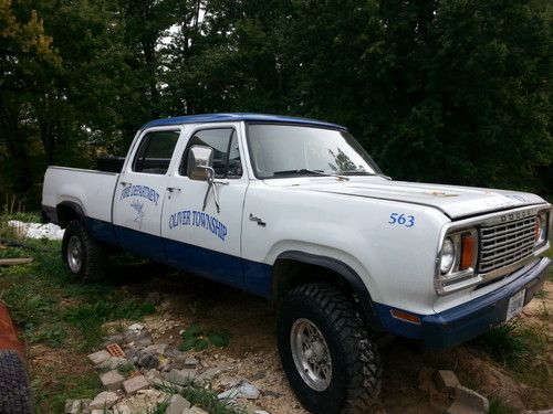 1978 dodge ram 3/4 ton 2500 crew cab 4x4 4 door very clean 22k original miles