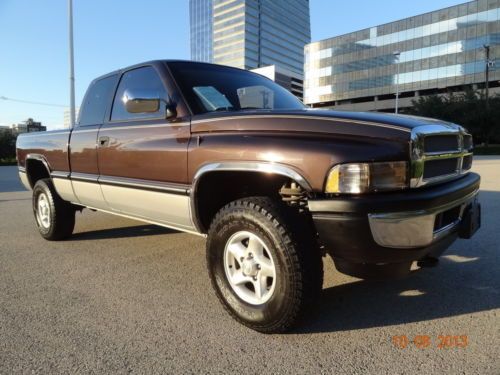 97 dodge ram 1500 slt laramie 4x4 auto tx no rust runs great clean cold a/c