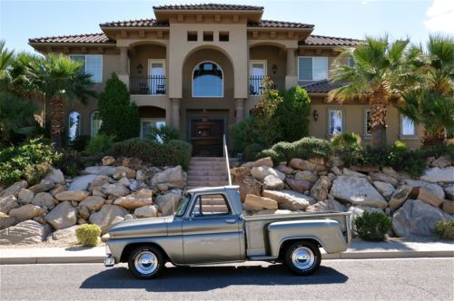 '66 chevrolet c10 stepside pickup - beautiful body off resto - custom show truck