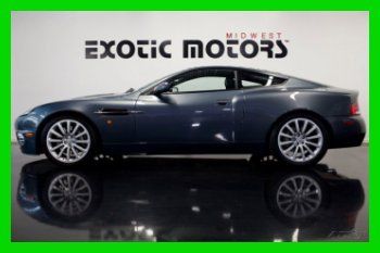 2003 aston martin vanquish v12, rare color solway grey, 13k miles, only $84,888!