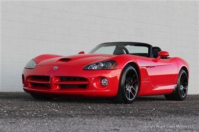 *only 15k miles* viper srt-10 convertible, red, like new, v10, loaded!! 03 04 05