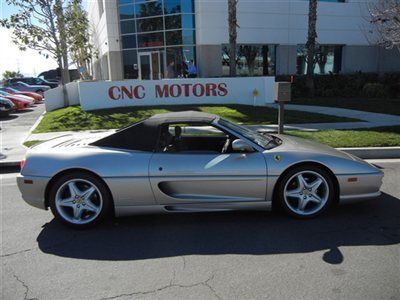 1999 ferrari f355 355 spider f1 / low miles / grigio ingrid / california car