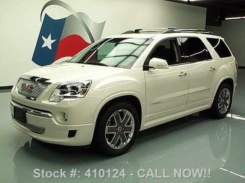 2012 gmc acadia denali awd dual sunroof nav hud 11k mi! texas direct auto