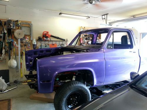 1983 k20 c10 chevy pickup 3/4 ton frame off restoration gmc silverado lifted