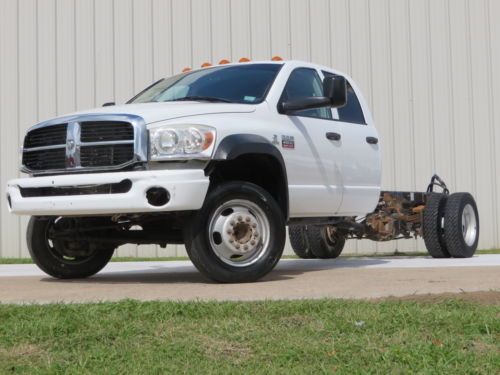 08 ram 4500 6.7l cummins (650 torque) jakes 1-owner carfax cab &amp; chassis (crew)!