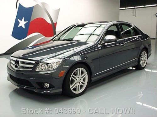 2009 mercedes-benz c350 sport sedan sunroof spoiler 27k texas direct auto