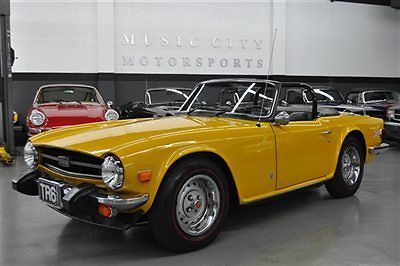 Solid southern states rust free accident free strong driving  inca yellow tr6