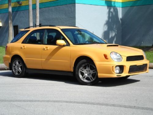 Wrx turbo rare wagon 5 speed manual yellow over blue and black cloth