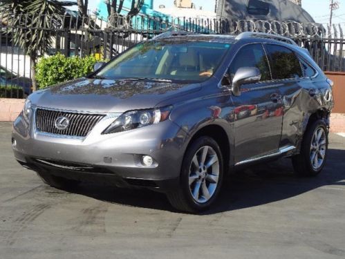 2012 lexus rx350 damaged salvage fixer loaded runs!! cooling good wont last!!