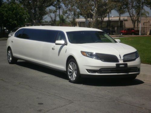 2013 diamond white 140-inch lincoln mks limousine for sale #1015