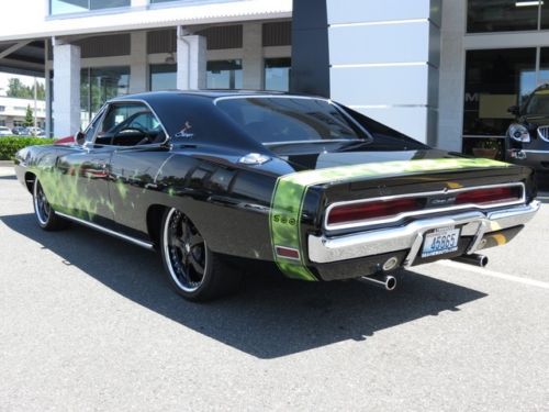 1970 DODGE CHARGER 500 WITH AMAZING BODY& STUNNING BLACK PAINT ! OFF-THE-CHART !, image 4