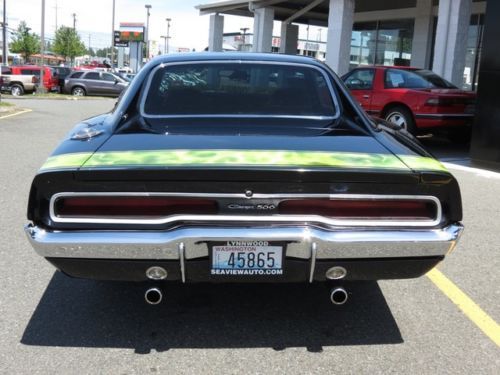 1970 DODGE CHARGER 500 WITH AMAZING BODY& STUNNING BLACK PAINT ! OFF-THE-CHART !, image 5