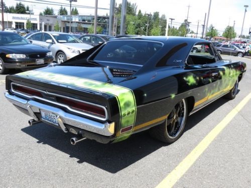 1970 DODGE CHARGER 500 WITH AMAZING BODY& STUNNING BLACK PAINT ! OFF-THE-CHART !, image 7