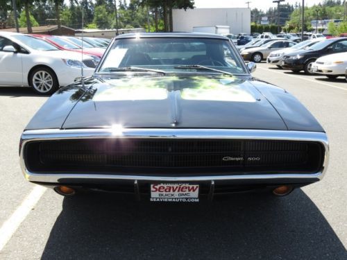 1970 DODGE CHARGER 500 WITH AMAZING BODY& STUNNING BLACK PAINT ! OFF-THE-CHART !, image 10