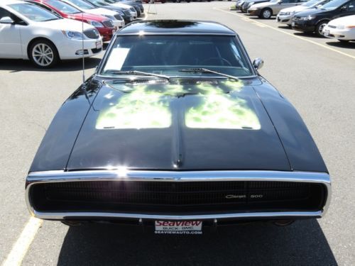 1970 DODGE CHARGER 500 WITH AMAZING BODY& STUNNING BLACK PAINT ! OFF-THE-CHART !, image 11