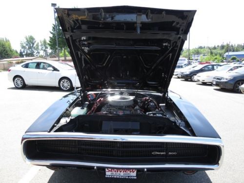 1970 DODGE CHARGER 500 WITH AMAZING BODY& STUNNING BLACK PAINT ! OFF-THE-CHART !, image 73