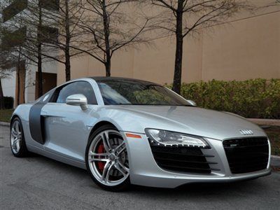 2008 audi r8 coupe r-tronic silver/black