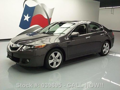 2010 acura tsx heated leather sunroof xenons only 42k texas direct auto