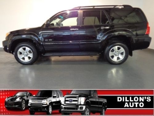 2006 toyota 4runner sr5 4.0l 4x4 black gray leather 84000 miles one owner suv
