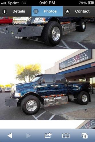 Blue ford f650, completely custom made, mint condition
