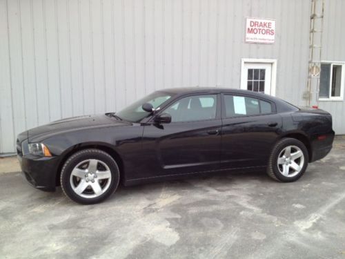 2011 dodge charger hemi police pursuit ~ sharp black one owner