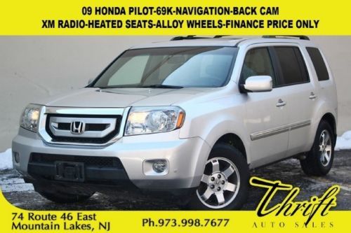 09 honda pilot-69k-navigation-back cam-xm radio-heated seats-alloy wheels