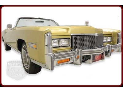 76 eldorado convertible 500 ci 8.2 liter v8 3 speed automatic gold