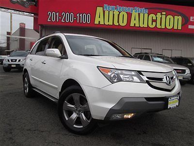 09 acura mdx sport carfax certified leather sunroof navigation 3rd row pre owned