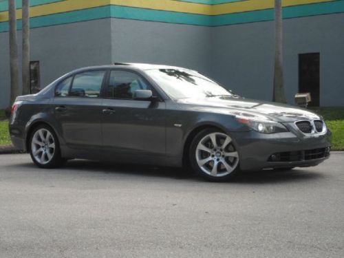 550i v8 sport package sunroof gray over black leather