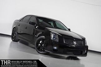 Jawdropping 2006 cadillac ctsv cts-v ls2! triple black! rare! intake, exhaust!