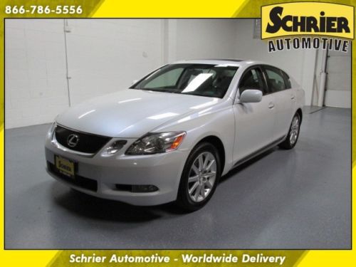 2006 lexus gs 300 awd pearl white sunroof 6 disc cd changer bluetooth keyless go