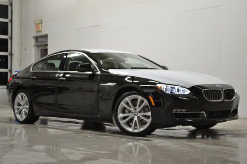 Great lease/buy! 14 bmw 640i gc lighting gps no reserve camera leather 19&#034; wheel