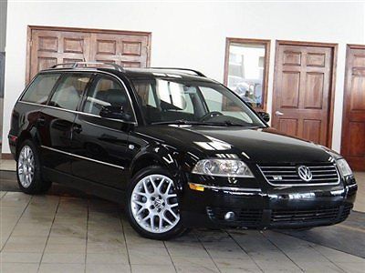 2003 vw passat w8 4motion wagon blk/blk lthr auto only 28k xenon roof loaded wow