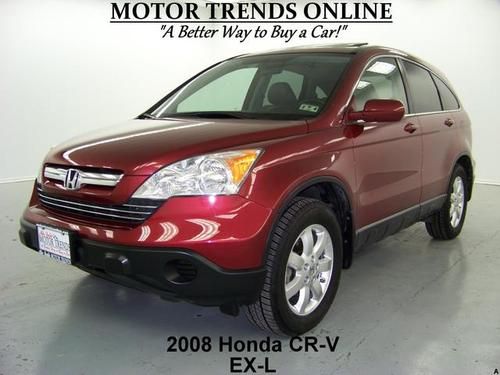 Awd sunroof leather heated seats 6 cd 2008 honda crv cr-v 69k houston